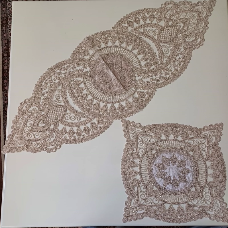 سه تیکه رومیزی جلومبلی ترک مدل یونسا