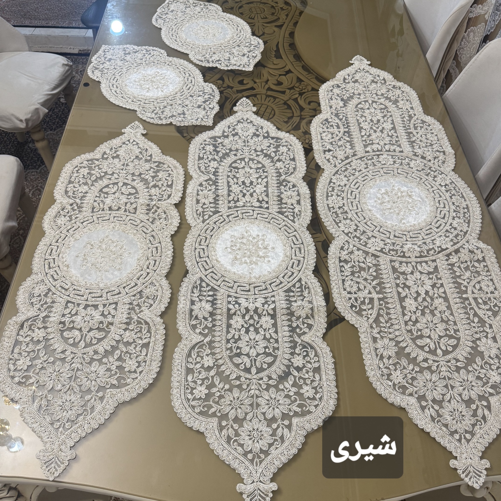ست ۵ تیکه رومیزی ورساچه