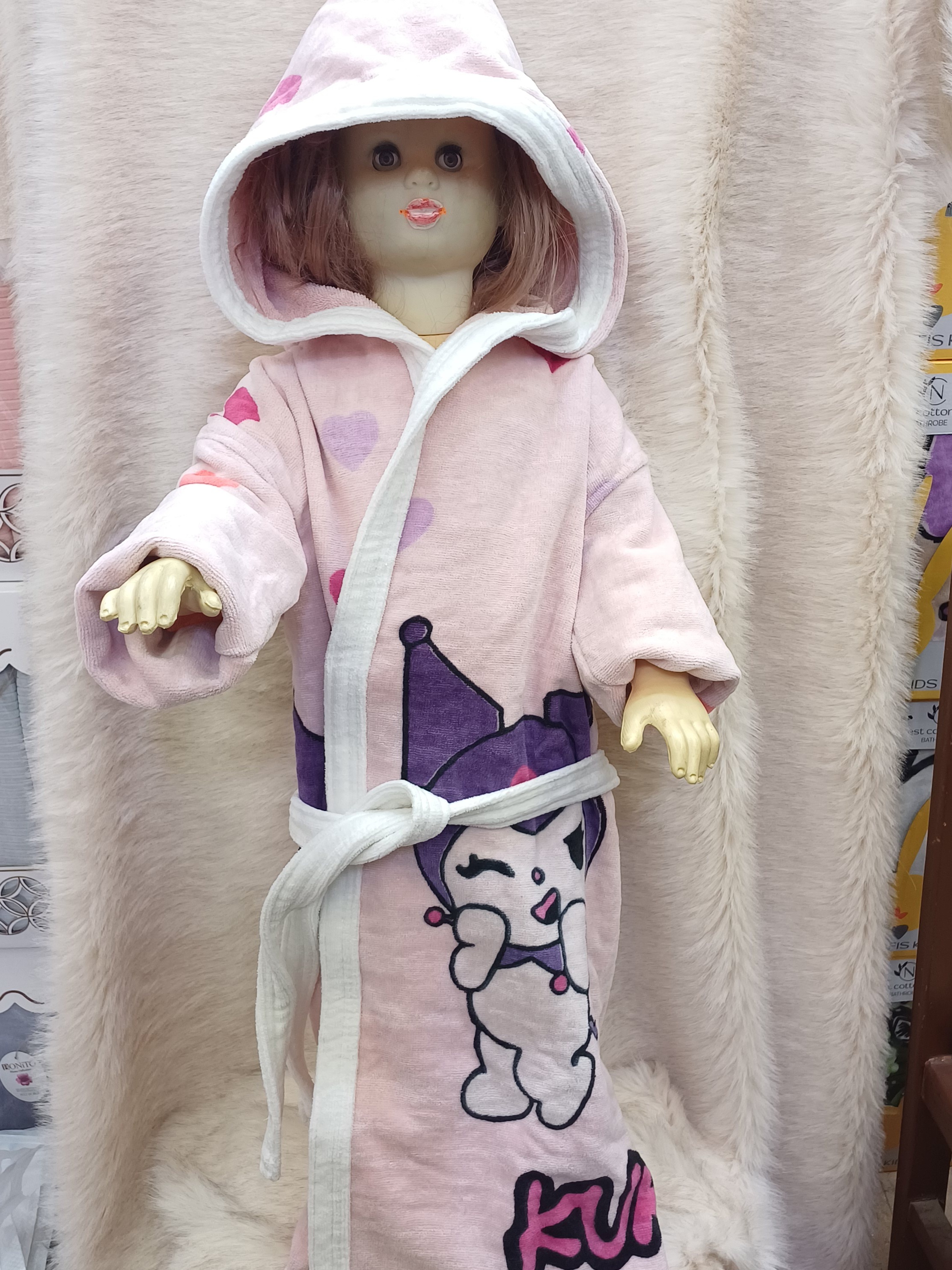 حوله تنپوش  کارتونی سایز 7 تا 9 سال