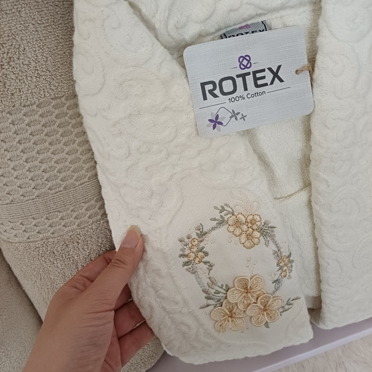 سرویس حوله 10 تکه دونفره جهیزیه مارک Rotex