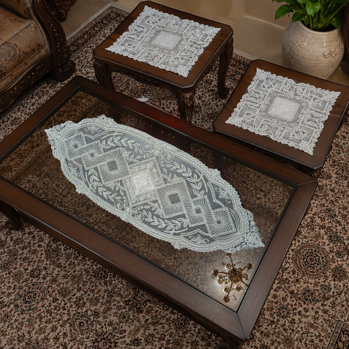 ست سه تکه رومیزی ترک مدل ترنج