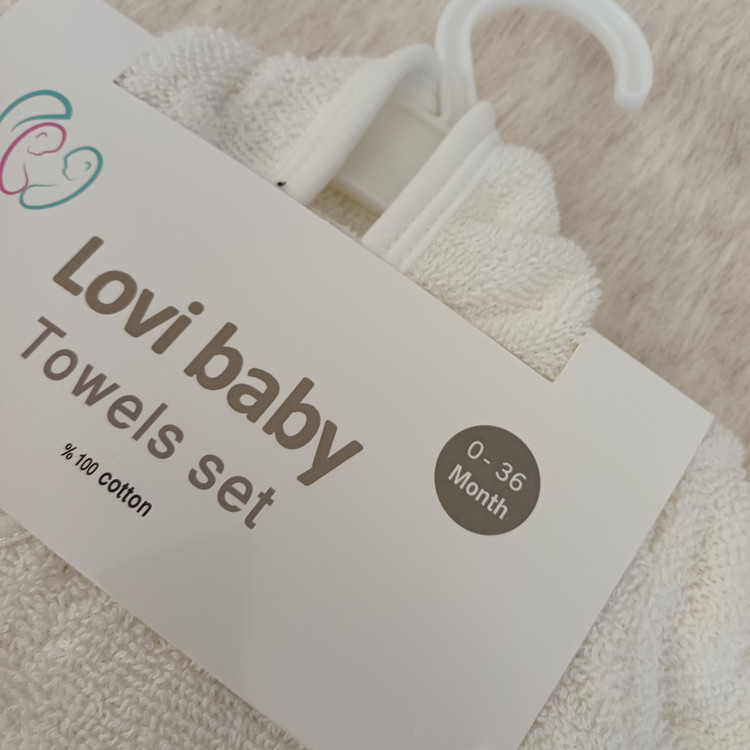 ست سیسمونی نوزادی دخترانه 6 تیکه طرح خرس پاپیون دار رنگ صورتی با بسته بندی فانتزی مارک lovi baby