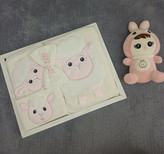 حوله سیسمونی 5تکه |حوله نوزادی|سرویس حوله سیسمونی |حوله نوزادی مارک لاوی بی بی
